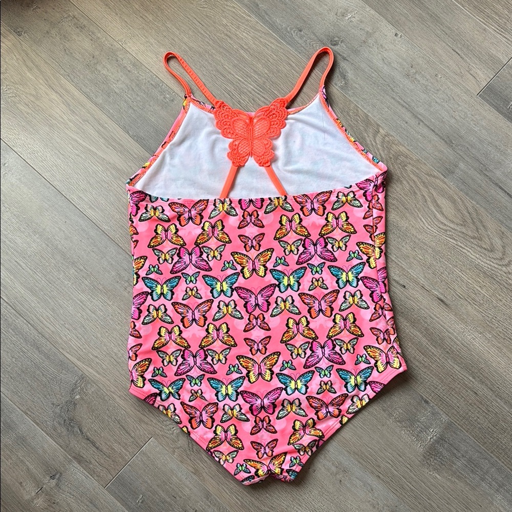 🛍️5for$15🛍️Pink Butterfly Kids Swimsuit - Picture 3 of 4
